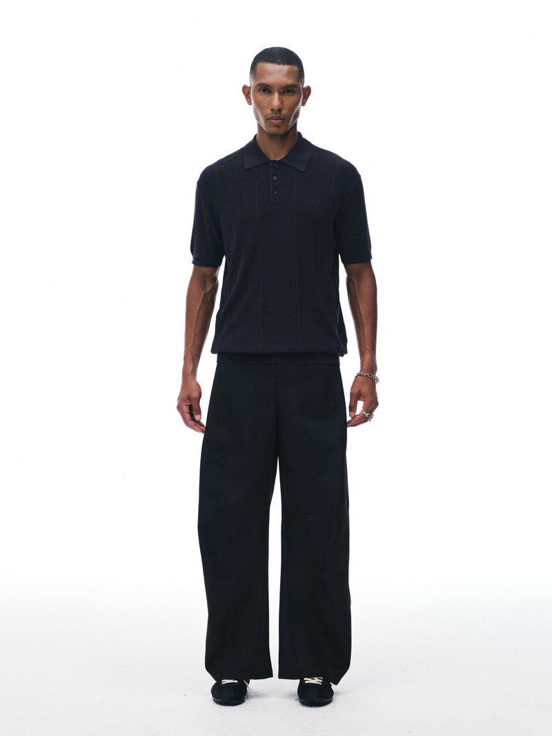 Pantalones de paneles plegados
