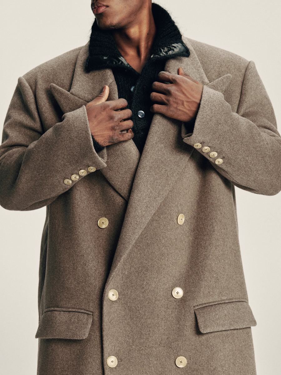 'Delayed' Wool Coat detail