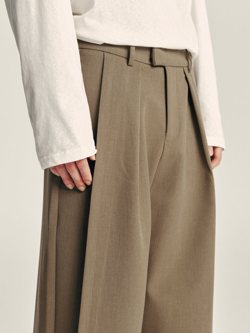 Wide Pleat Trousers