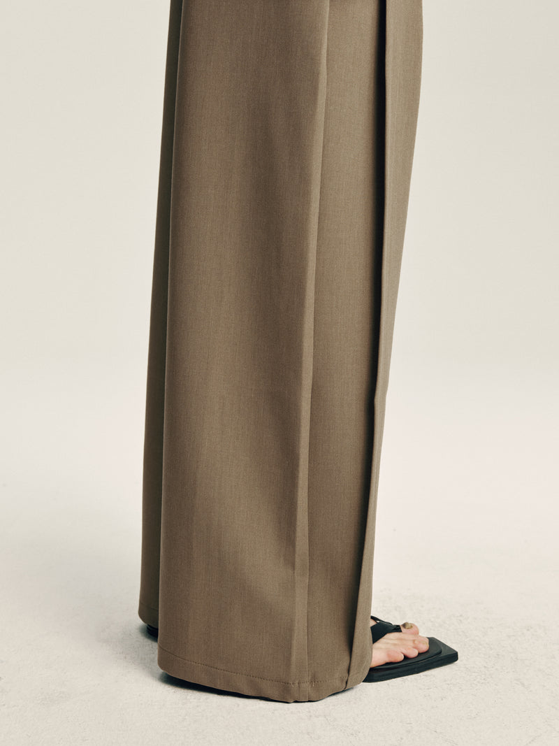 Wide Pleat Trousers