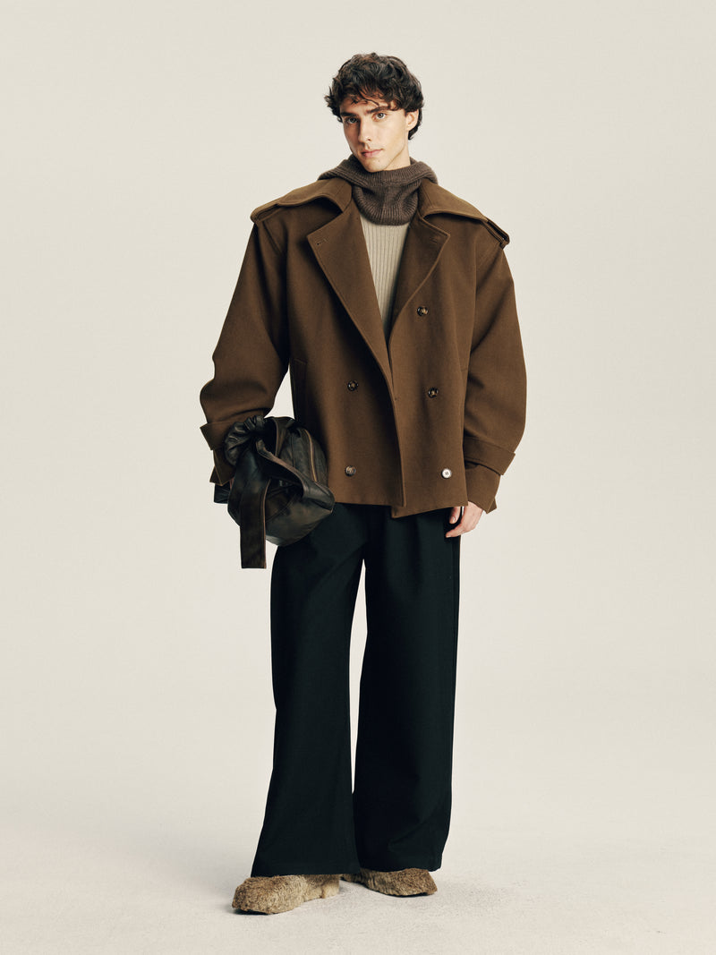 Wide Pleat Trousers