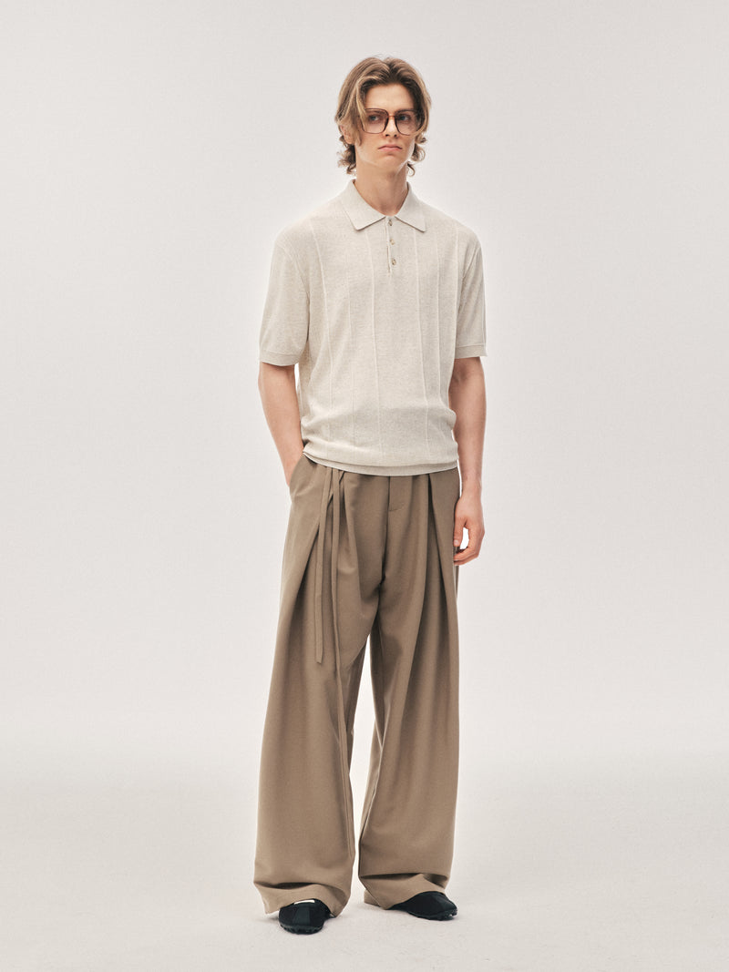 Pantalones drapeados