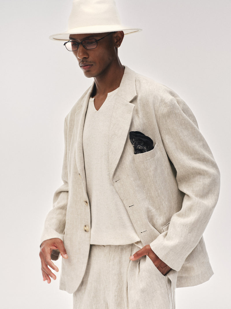 'After Hours' Blazer de Lino