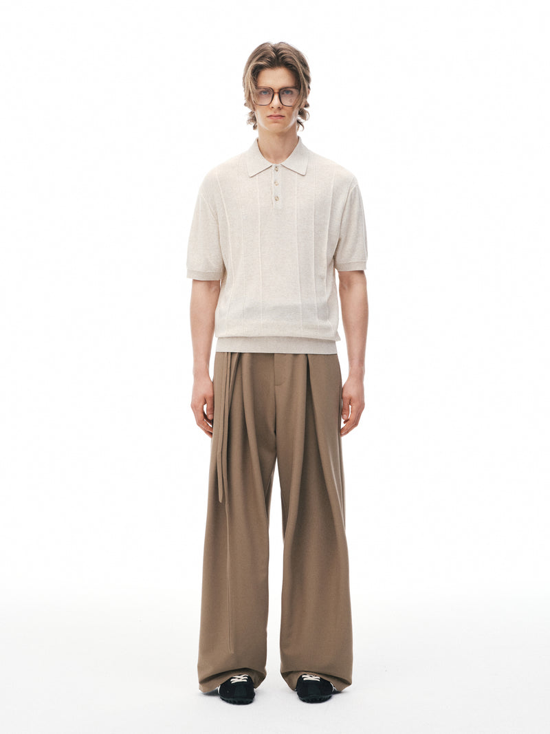 Pantalones drapeados