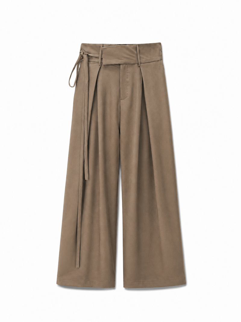 Pantalones drapeados