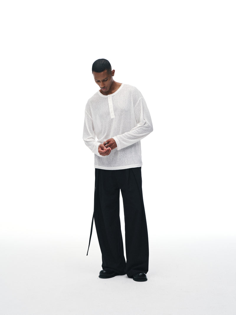 Pantalones drapeados
