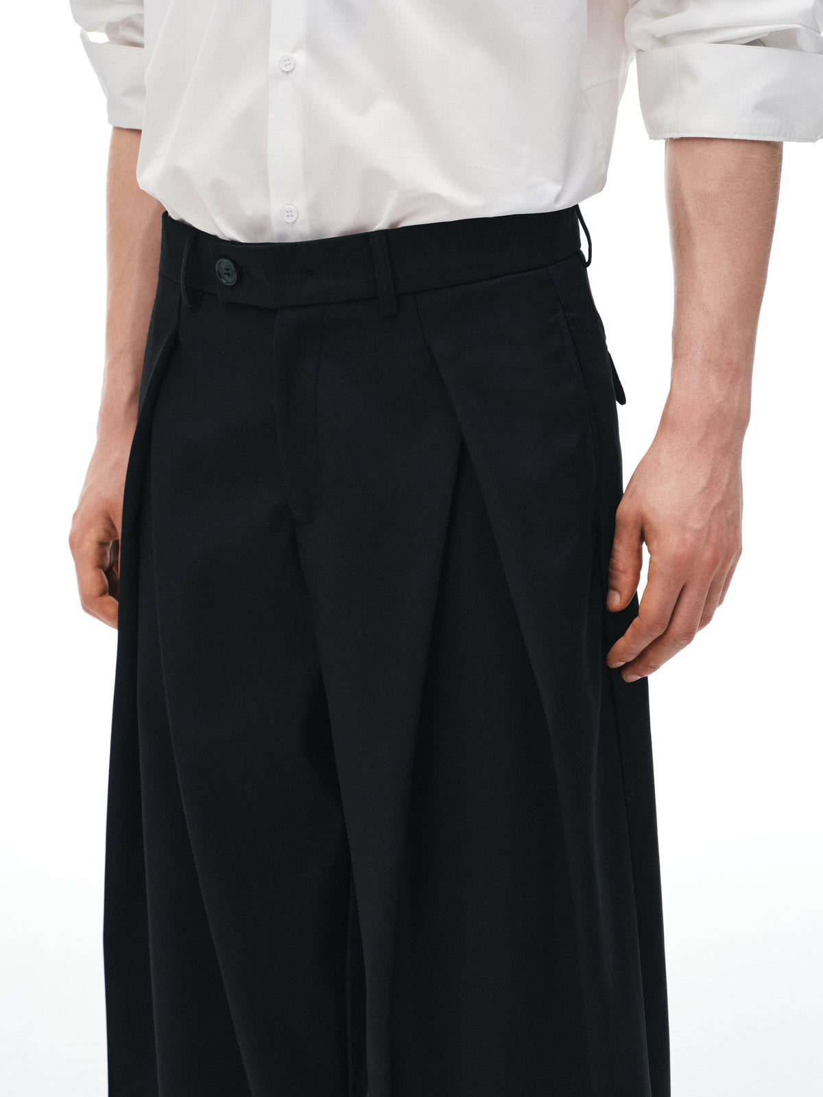 Column Pleat Trousers