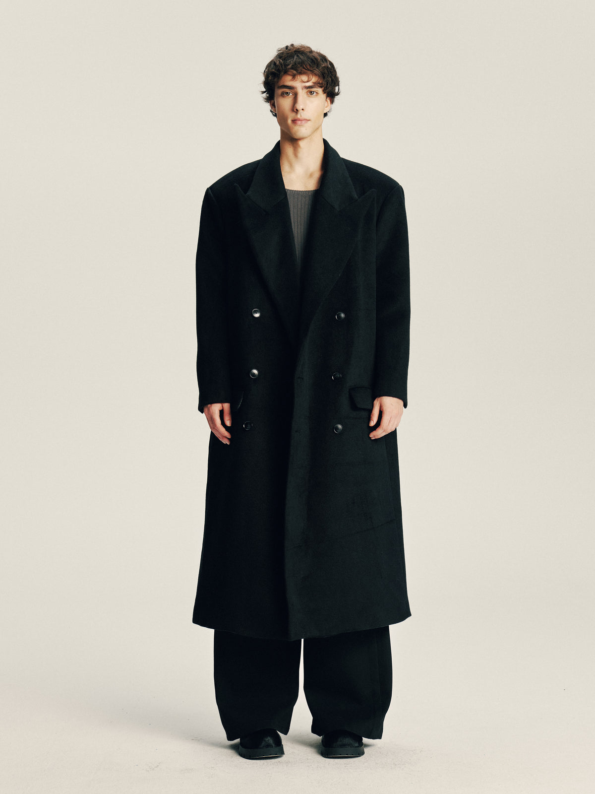 'Delayed' Wool Coat