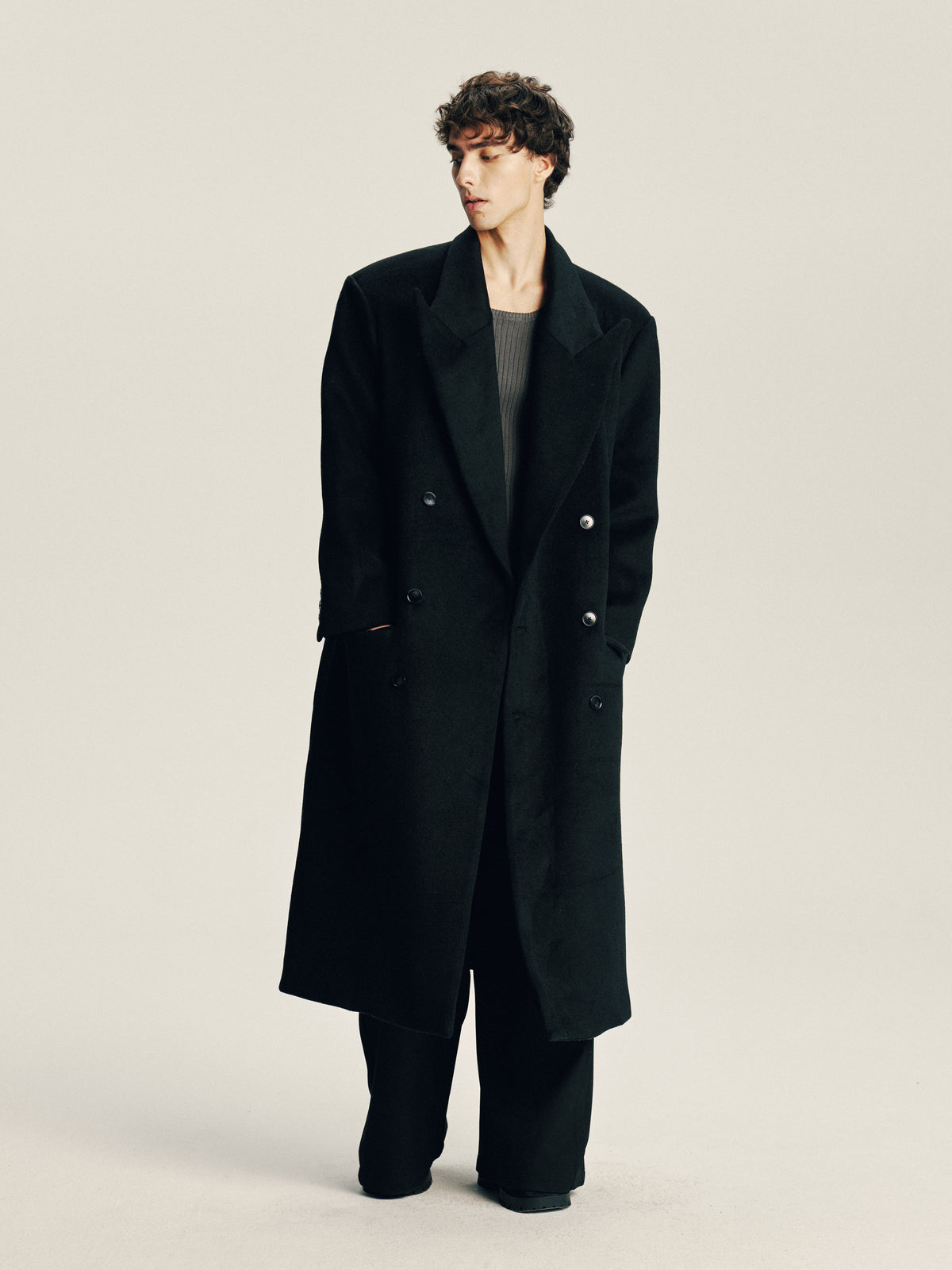 'Delayed' Wool Coat