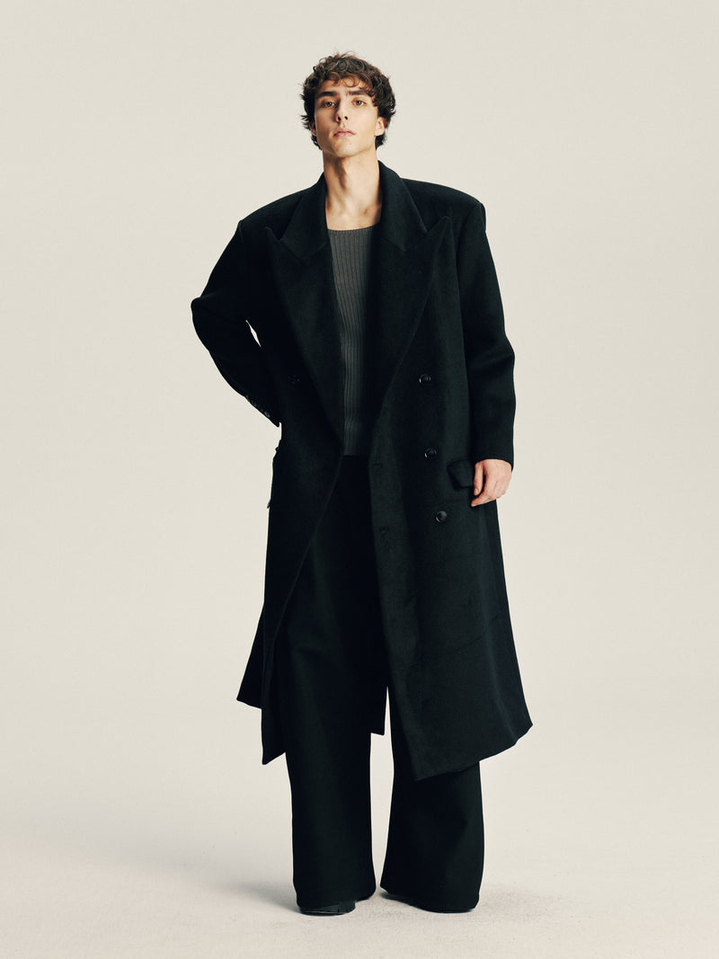 'Delayed' Wool Coat