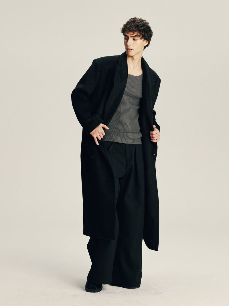 'Delayed' Wool Coat