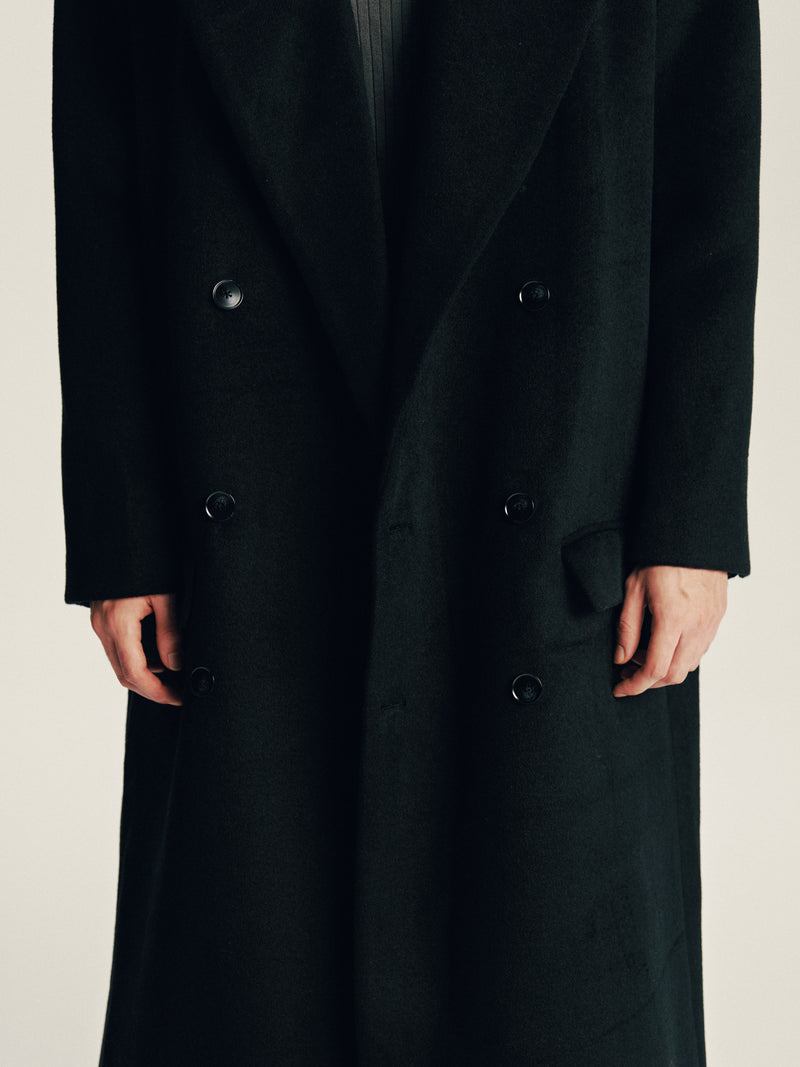 'Delayed' Wool Coat