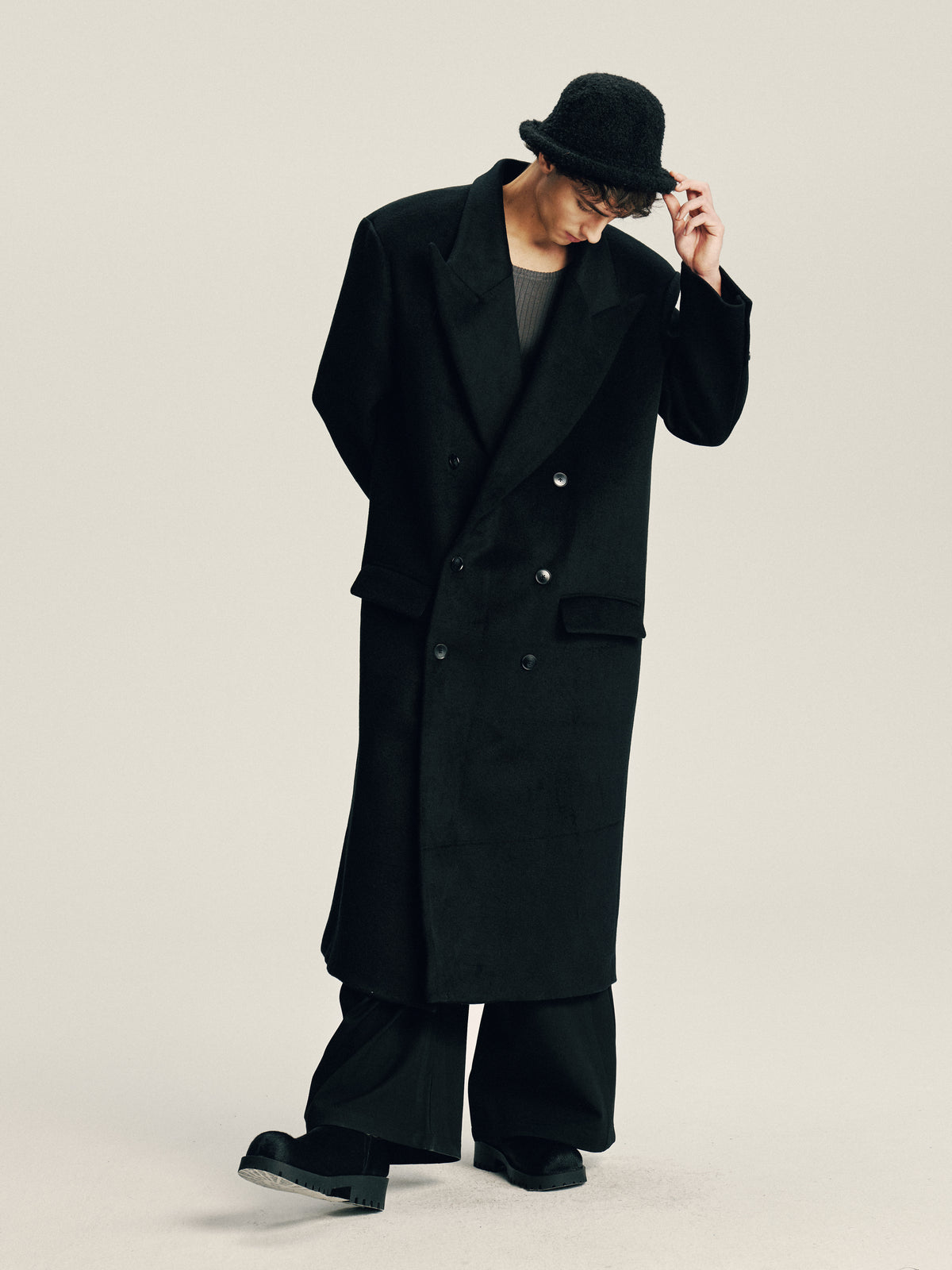 'Delayed' Wool Coat