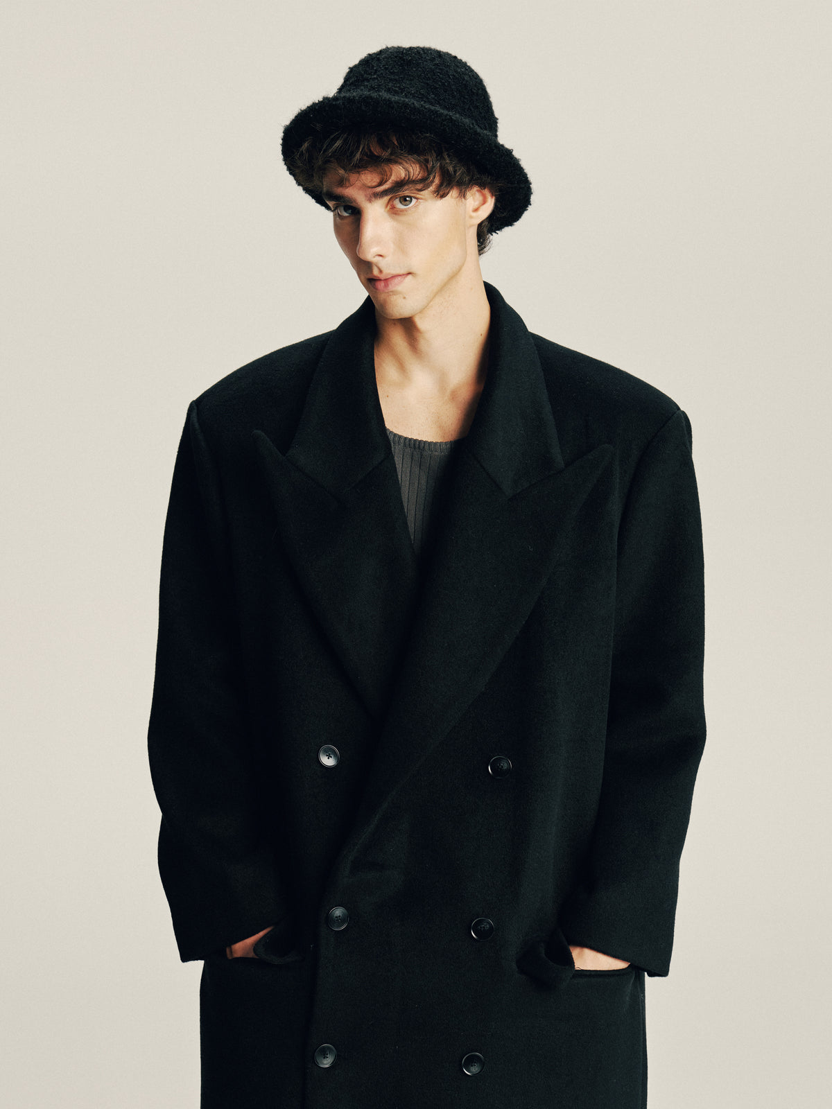 'Delayed' Wool Coat