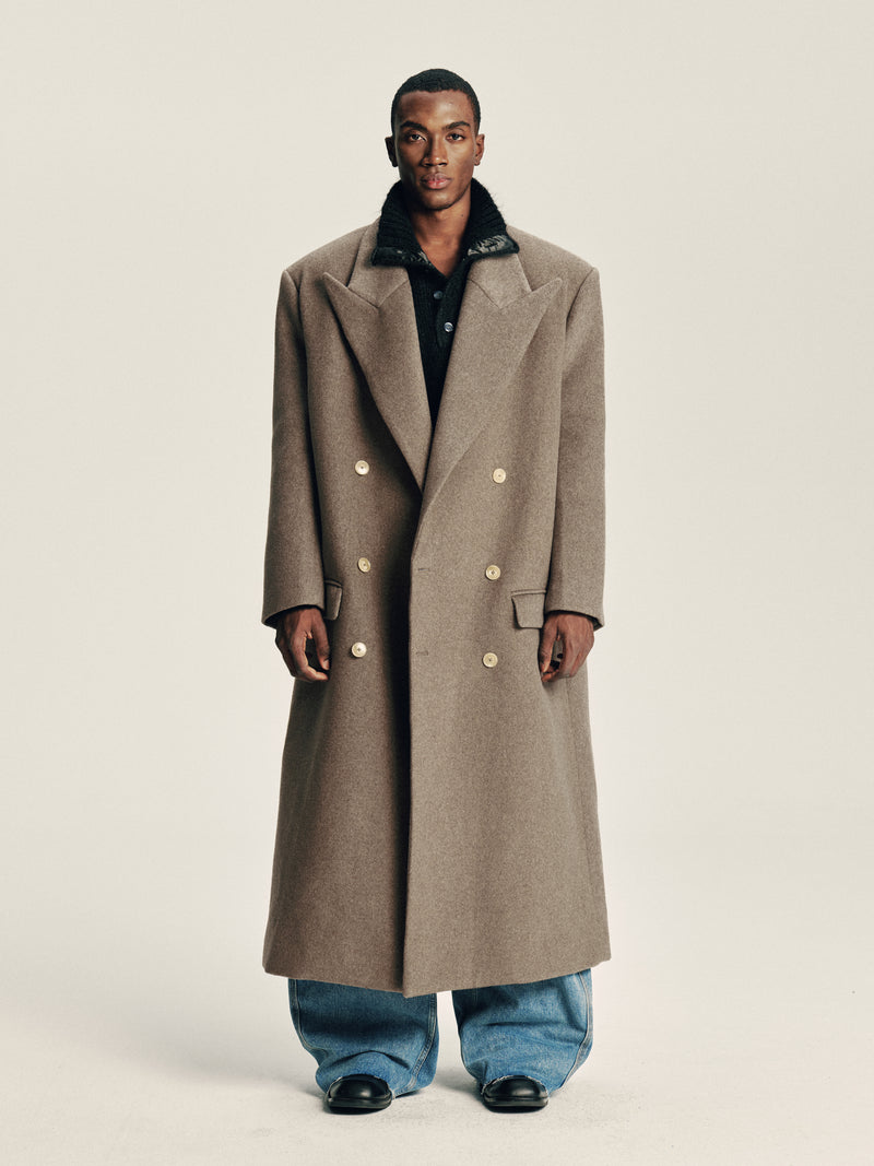 'Delayed' Wool Coat