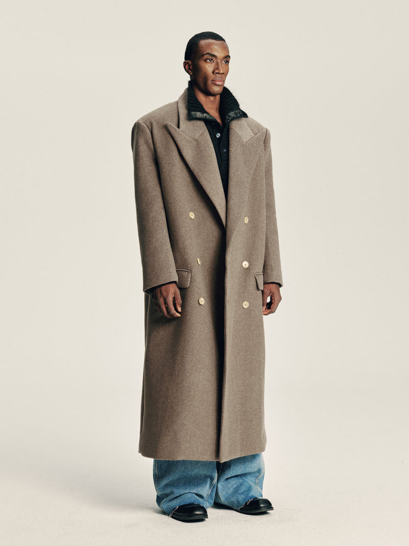 'Delayed' Wool Coat
