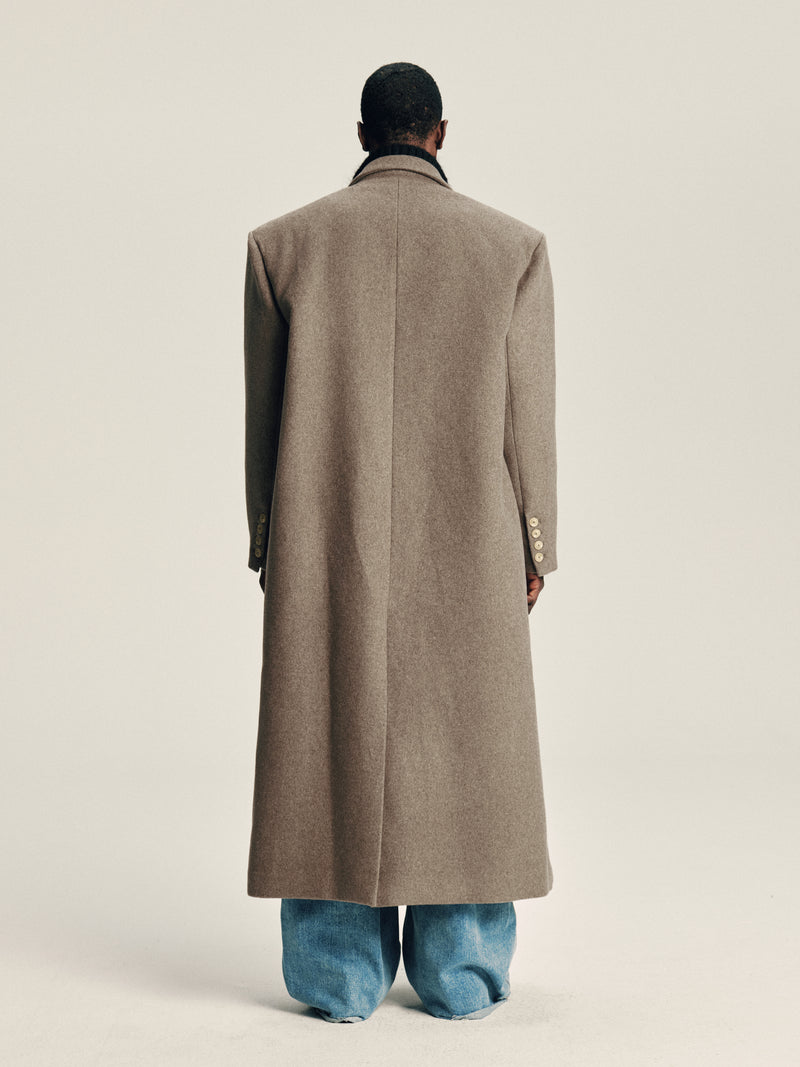 'Delayed' Wool Coat