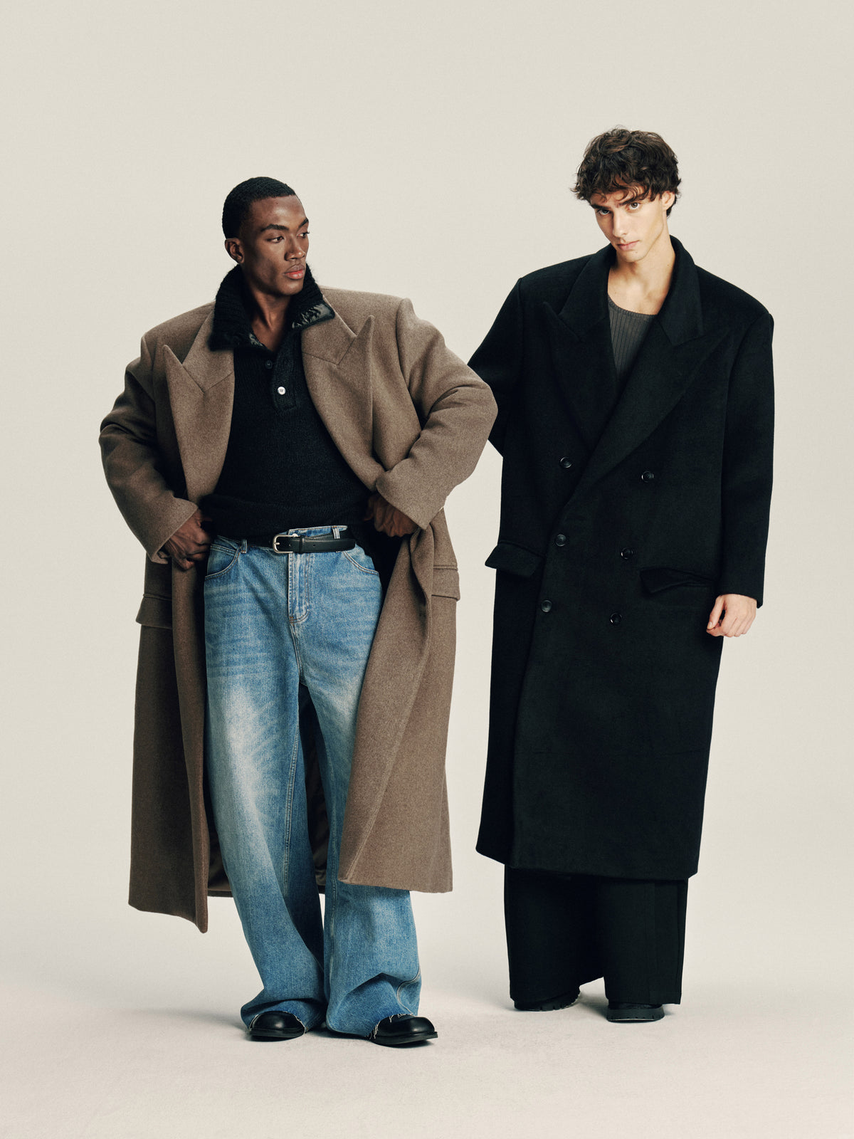 'Delayed' Wool Coat