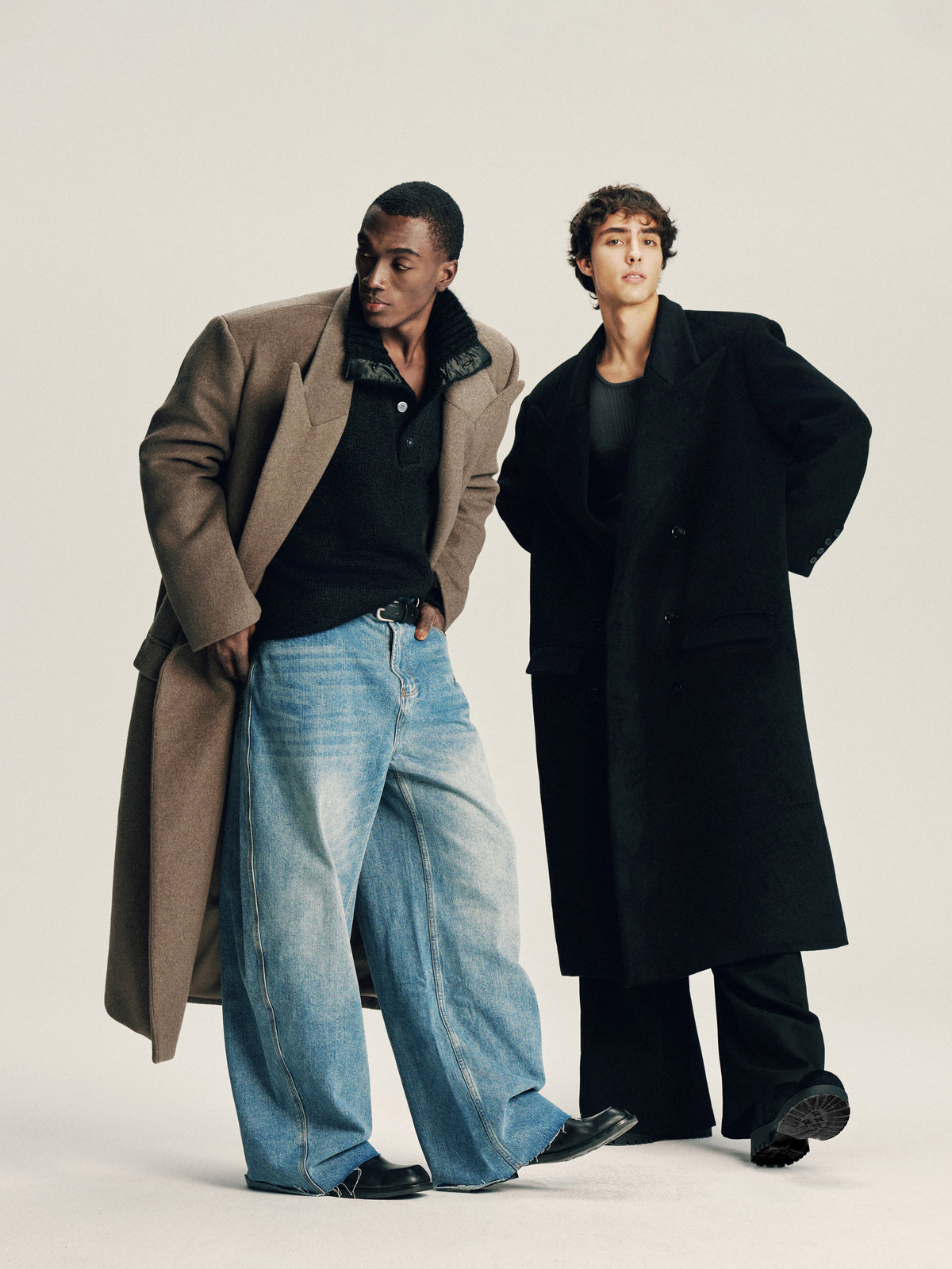 'Delayed' Wool Coat
