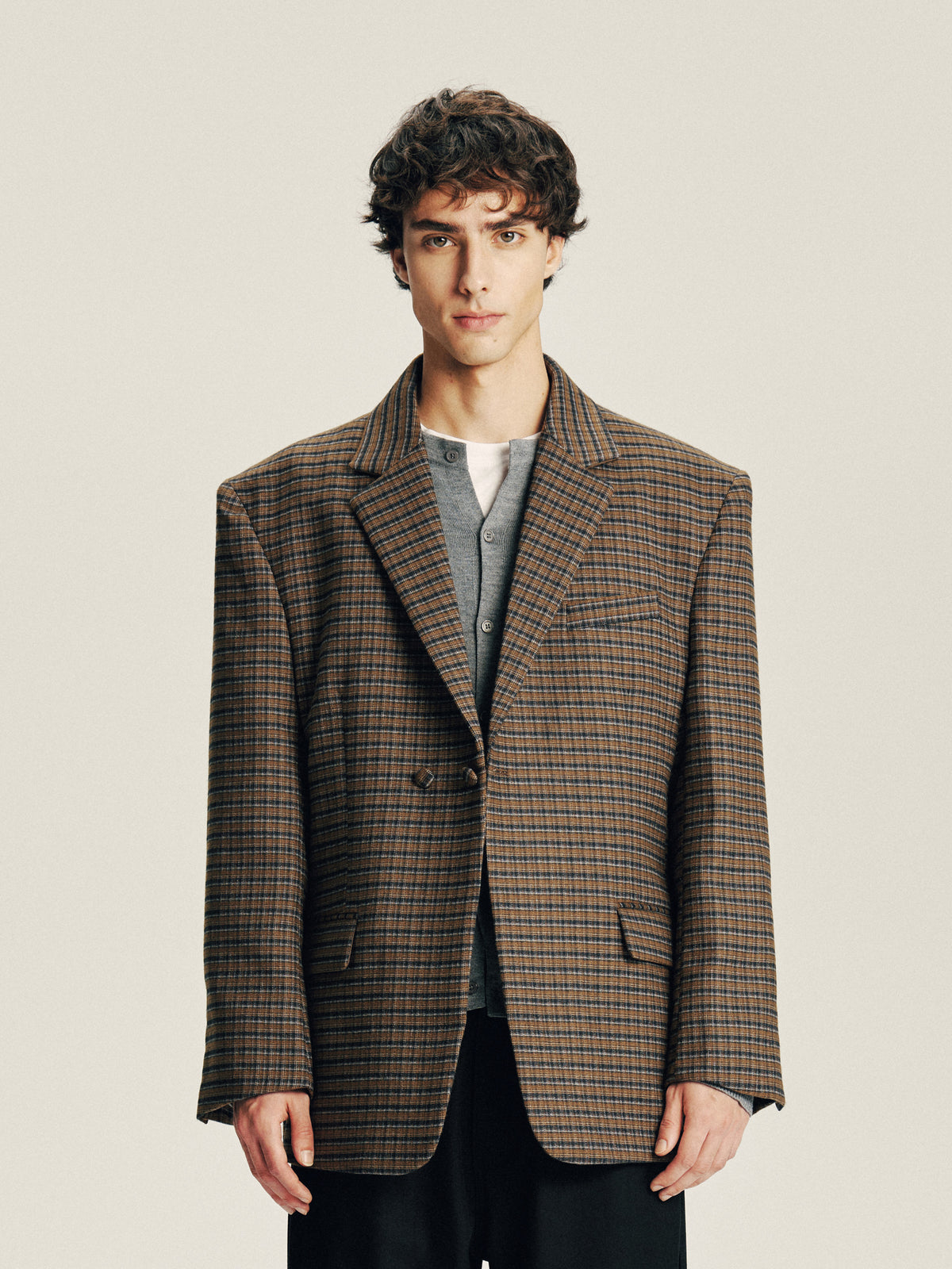 Grid Check Blazer