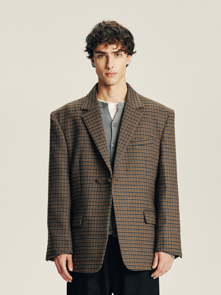 Grid Check Blazer