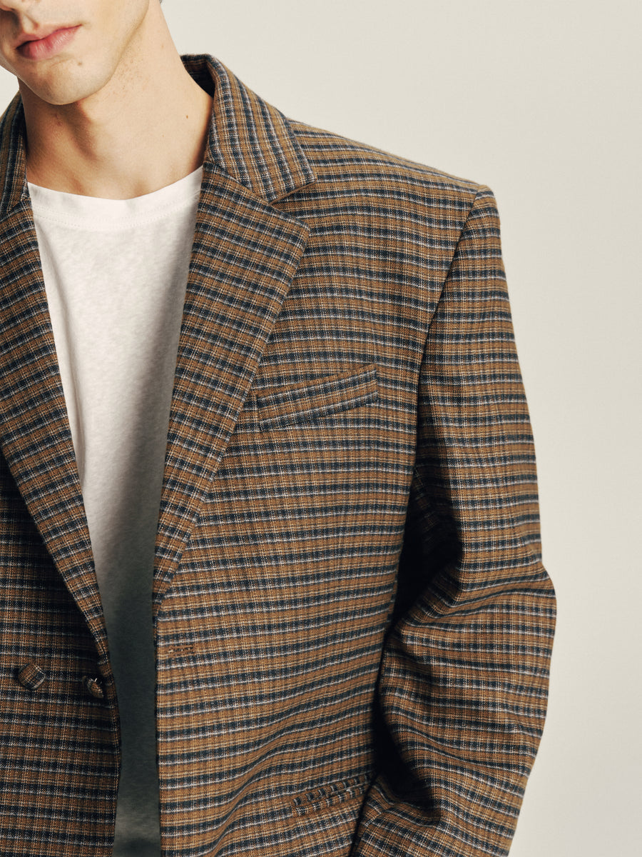 Grid Check Blazer detail