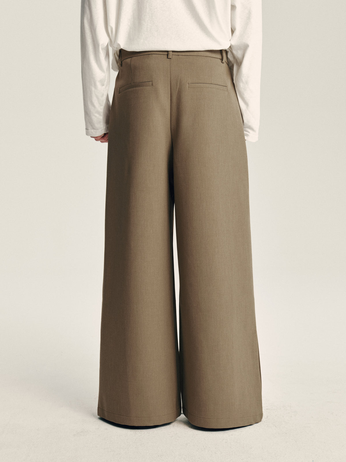 Wide Pleat Trousers