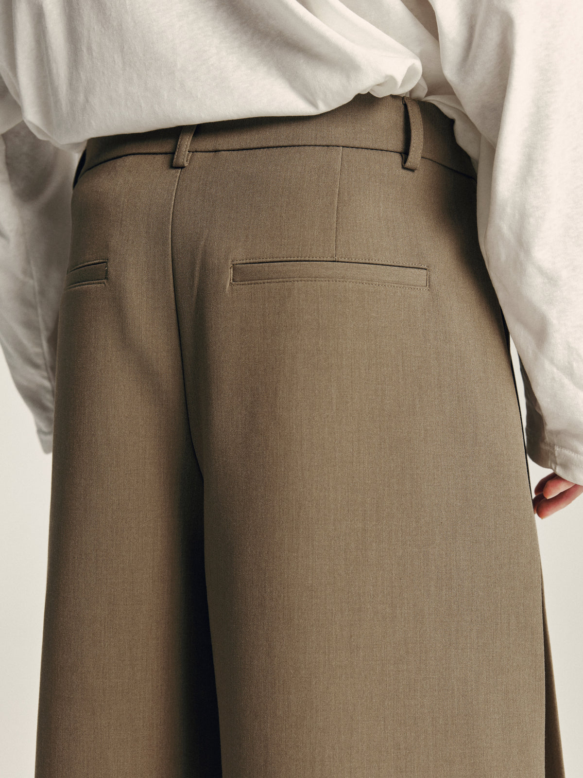 Wide Pleat Trousers