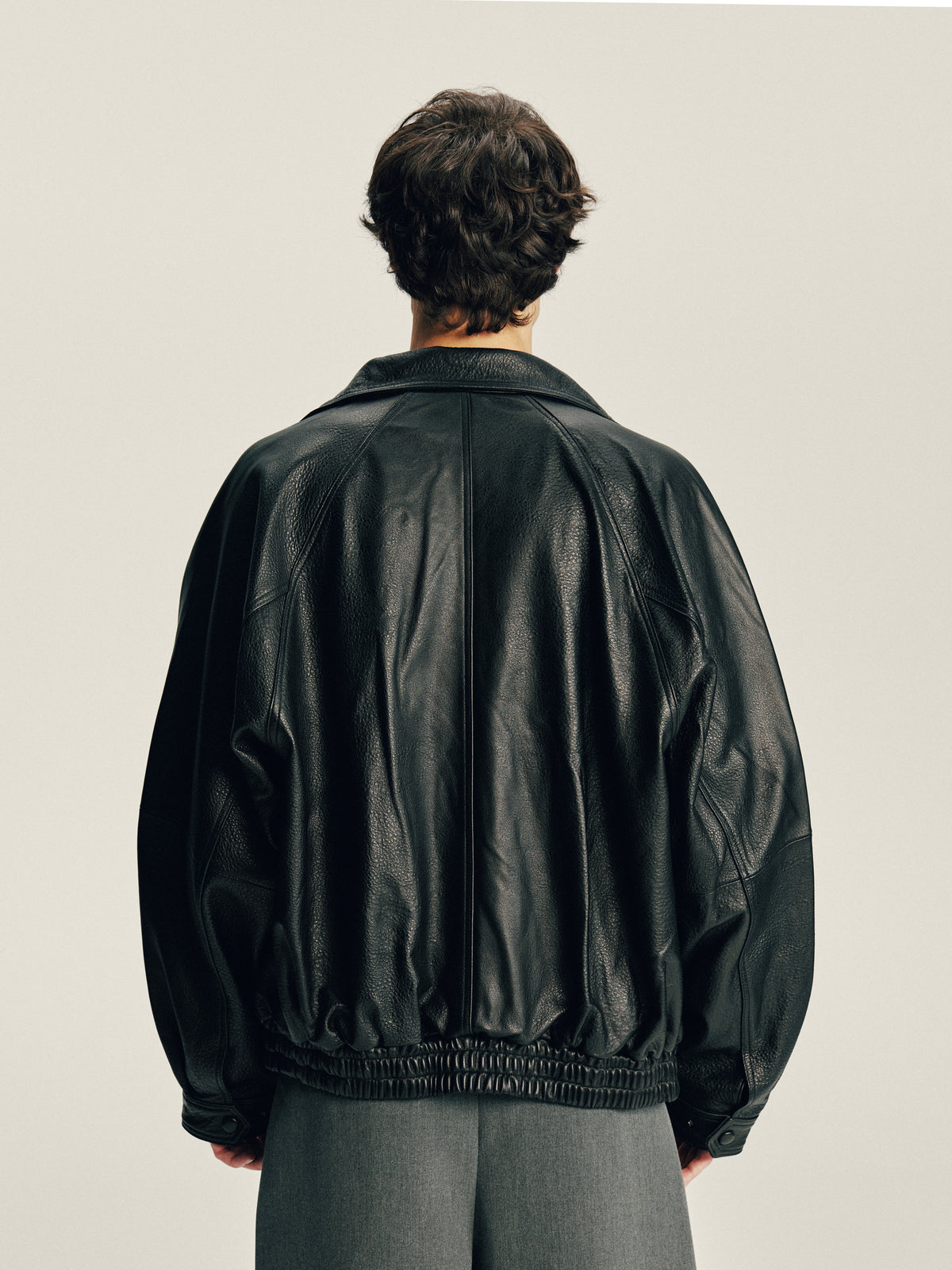 Grain Leather Jacket 01