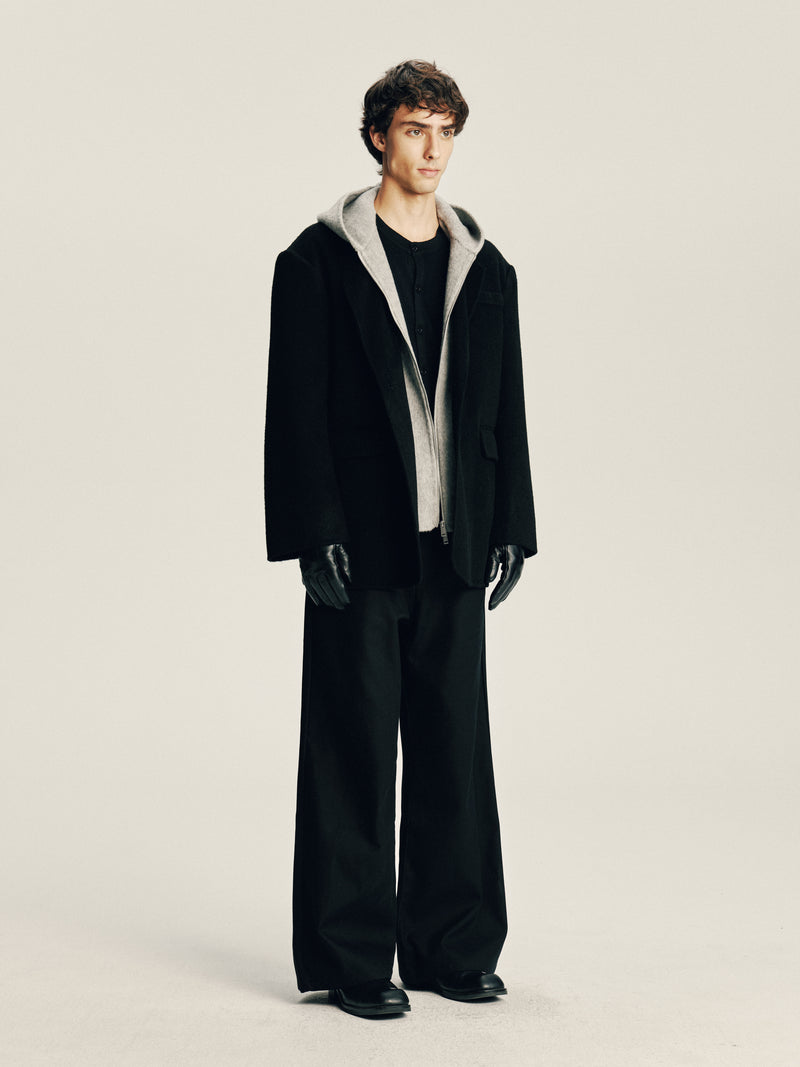 ‘Plan B’ Wool Hooded Blazer