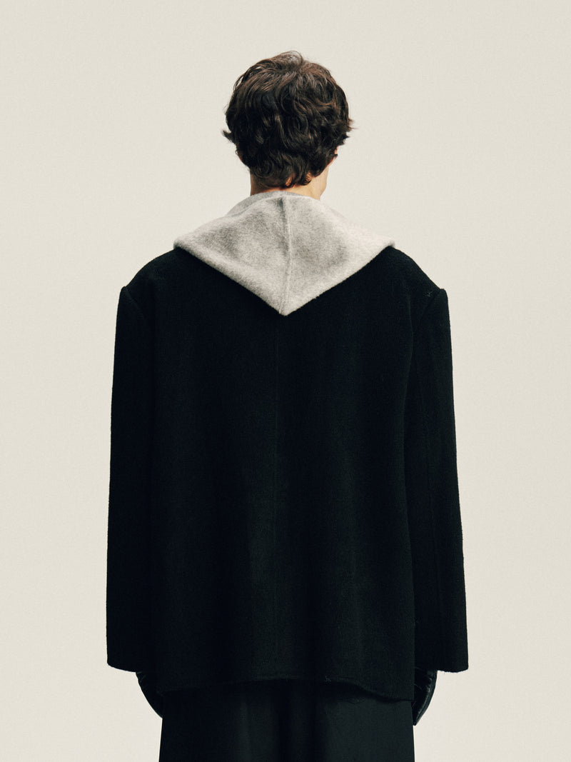 ‘Plan B’ Wool Hooded Blazer