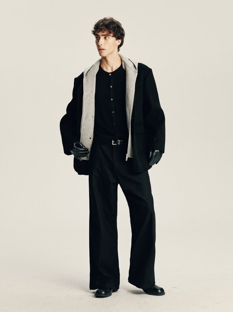 ‘Plan B’ Wool Hooded Blazer