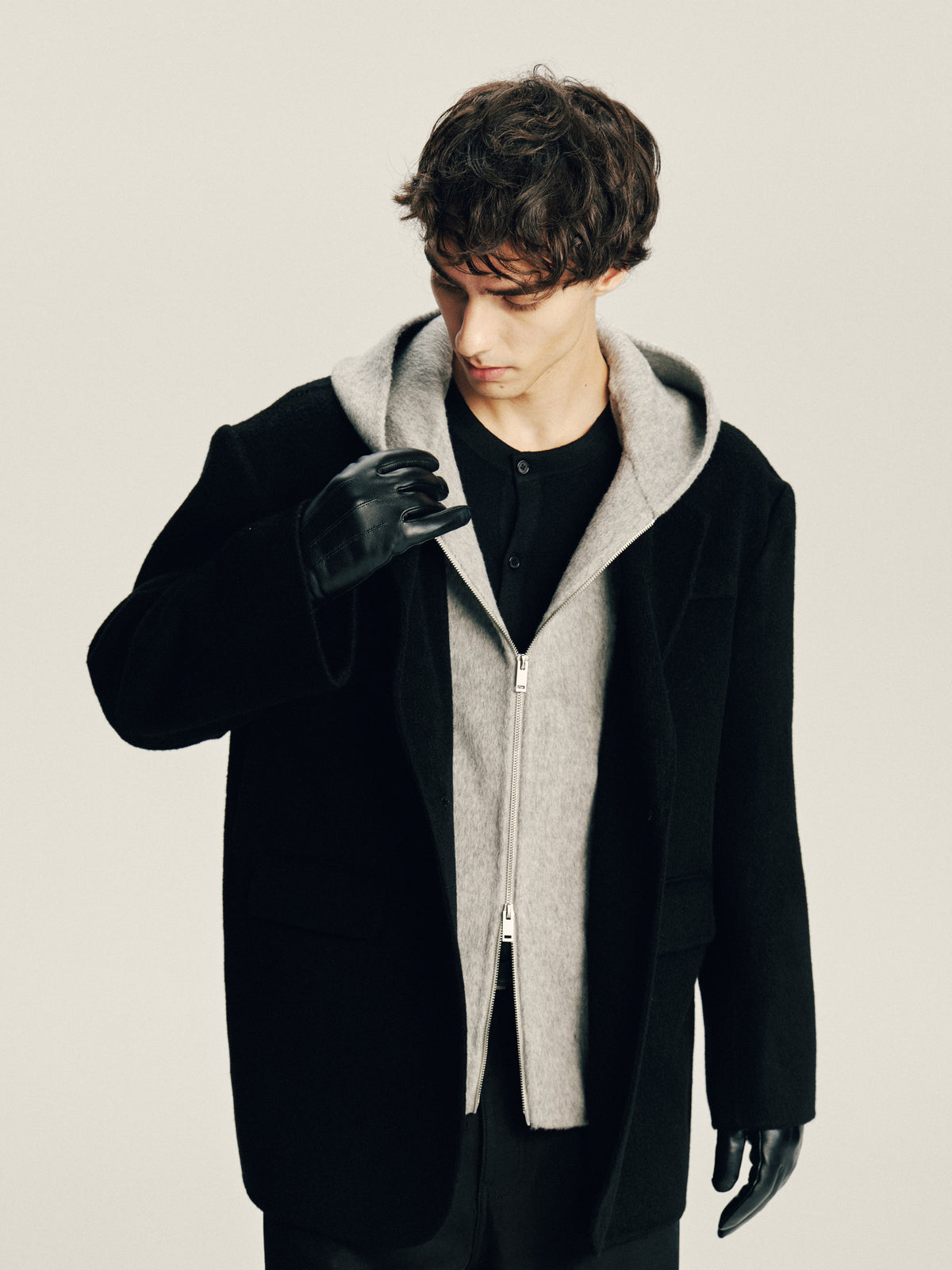 ‘Plan B’ Wool Hooded Blazer