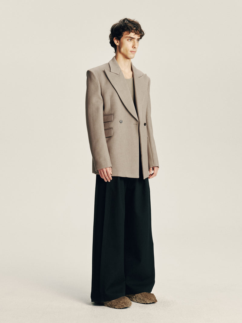 Asymmetric Pocket Blazer