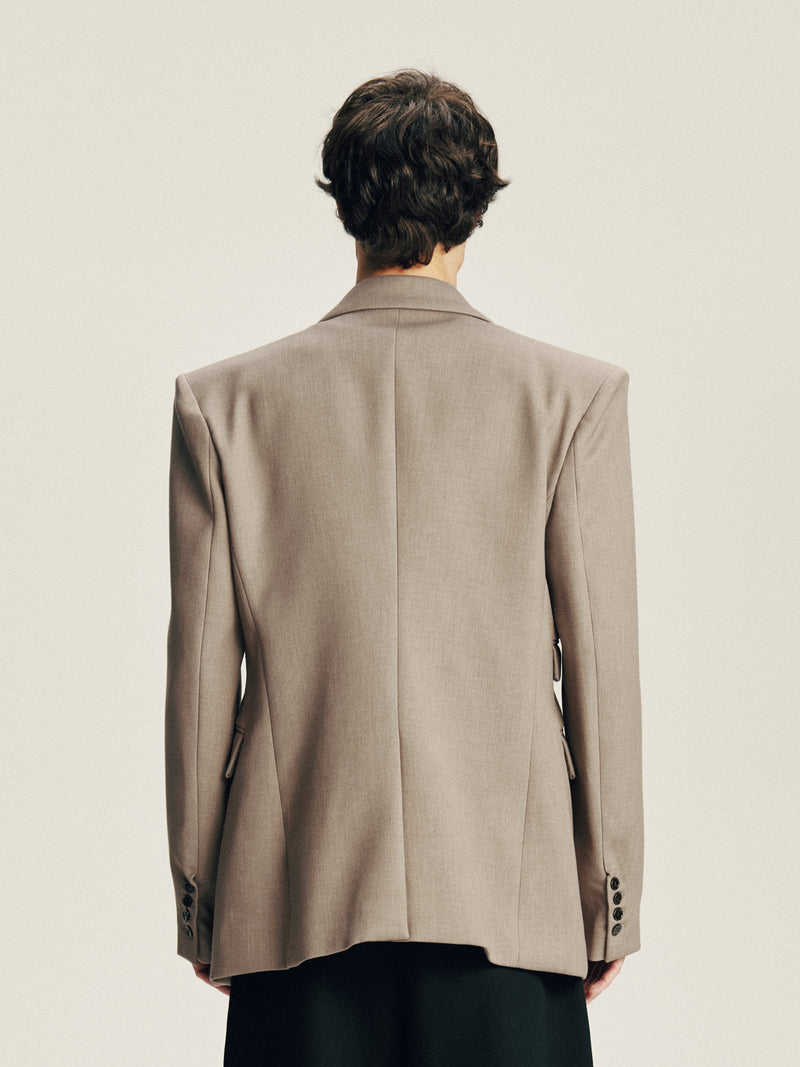 Asymmetric Pocket Blazer