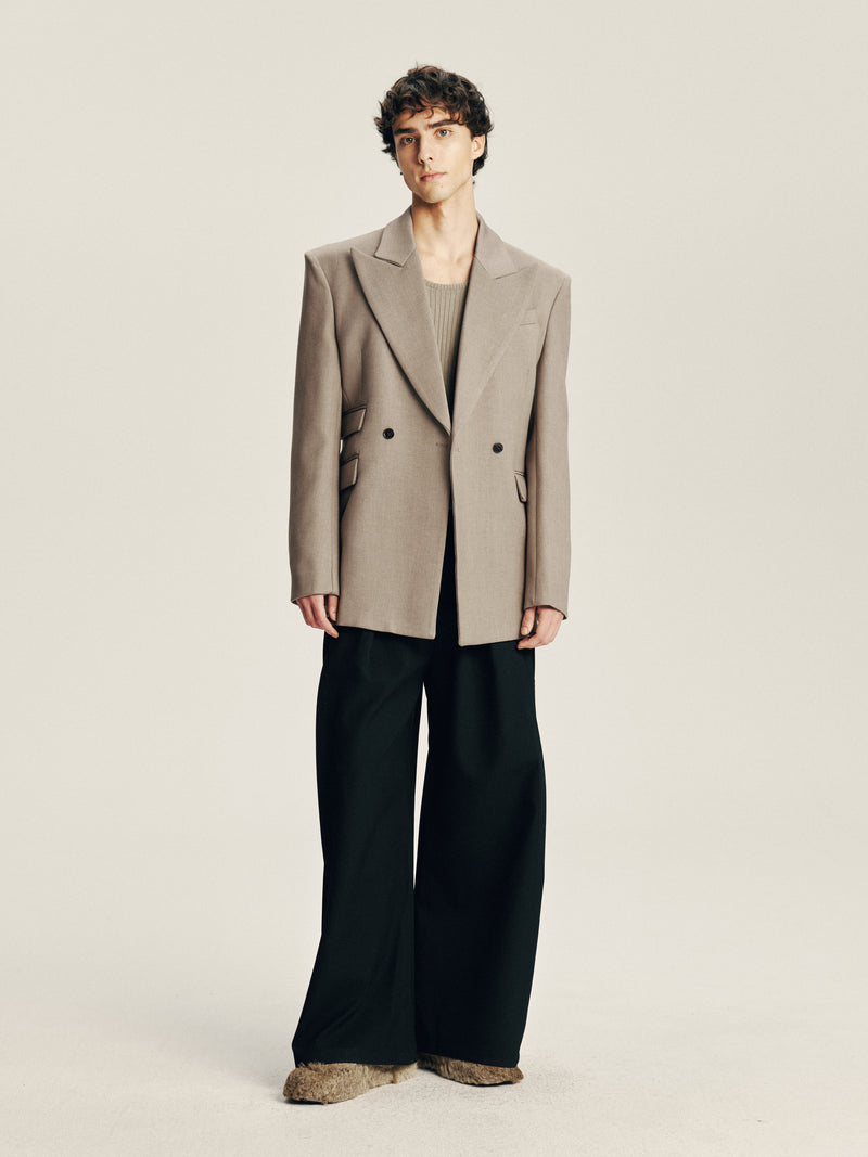 Asymmetric Pocket Blazer