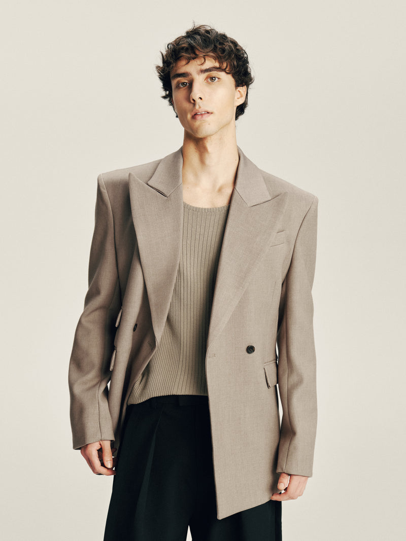 Asymmetric Pocket Blazer