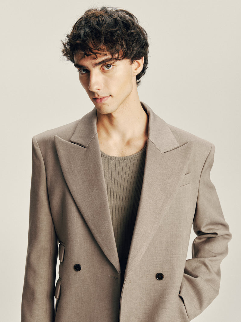 Asymmetric Pocket Blazer