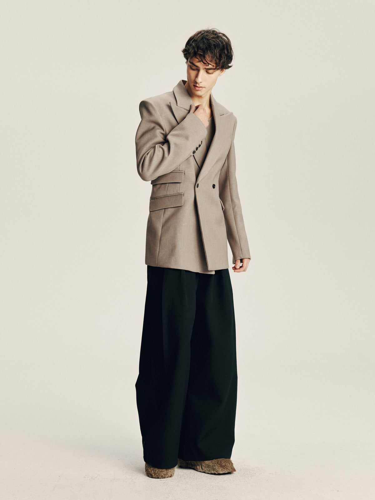 Asymmetric Pocket Blazer
