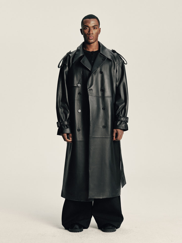 Lambskin Panel Coat