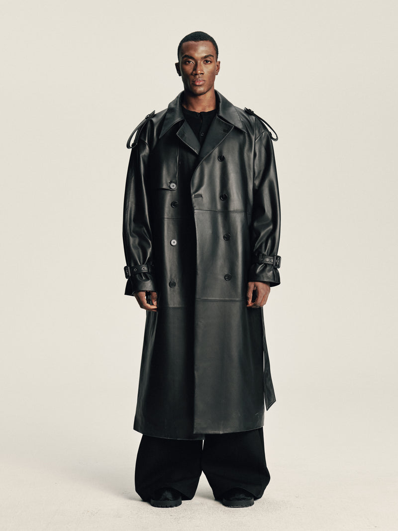 Lambskin Panel Coat