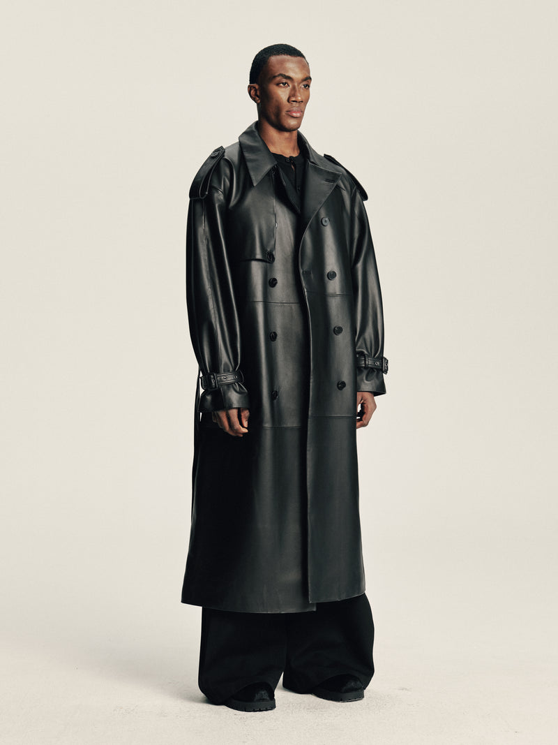 Lambskin Panel Coat