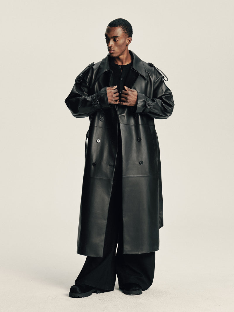 Lambskin Panel Coat