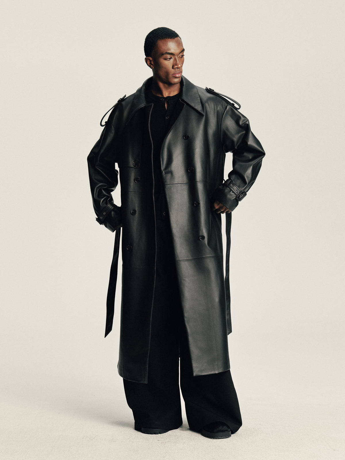 Lambskin Panel Coat