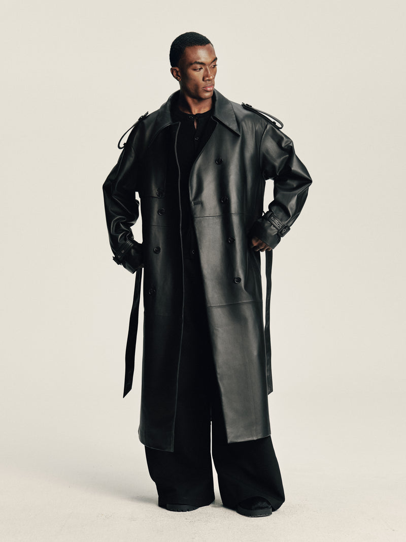 Lambskin Panel Coat