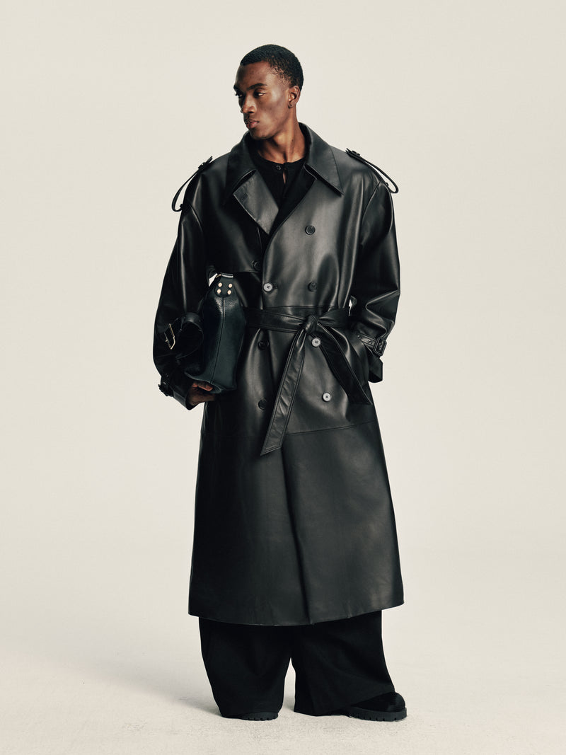 Lambskin Panel Coat