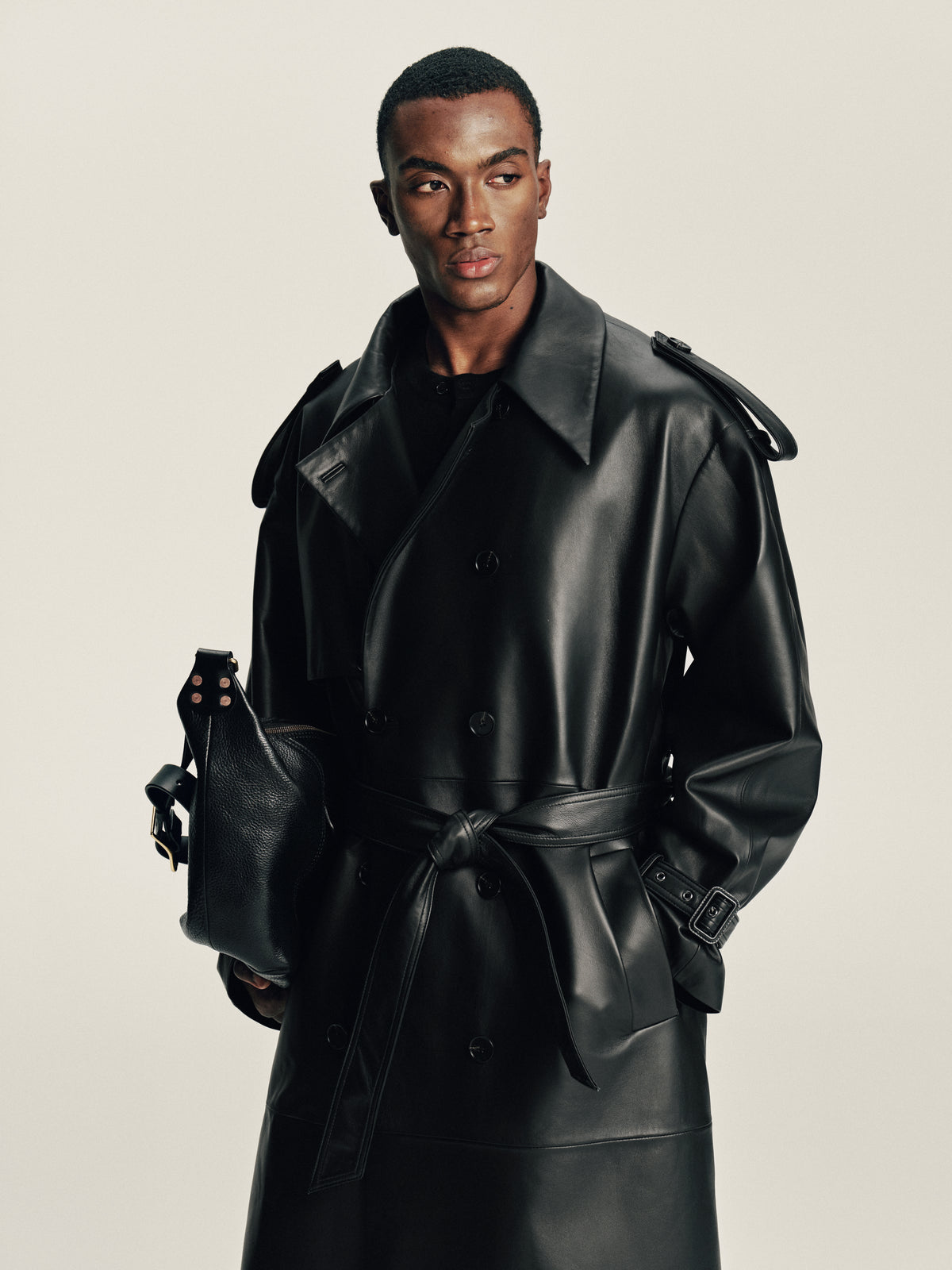Lambskin Panel Coat