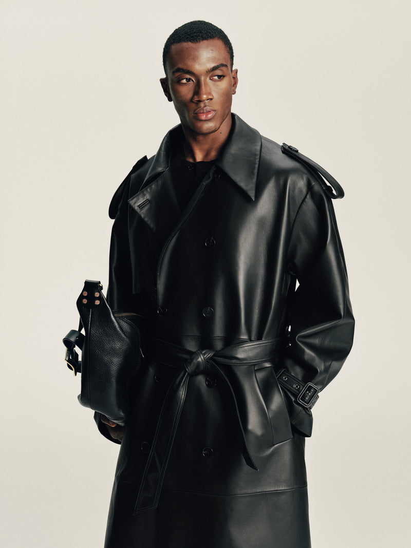 Lambskin Panel Coat