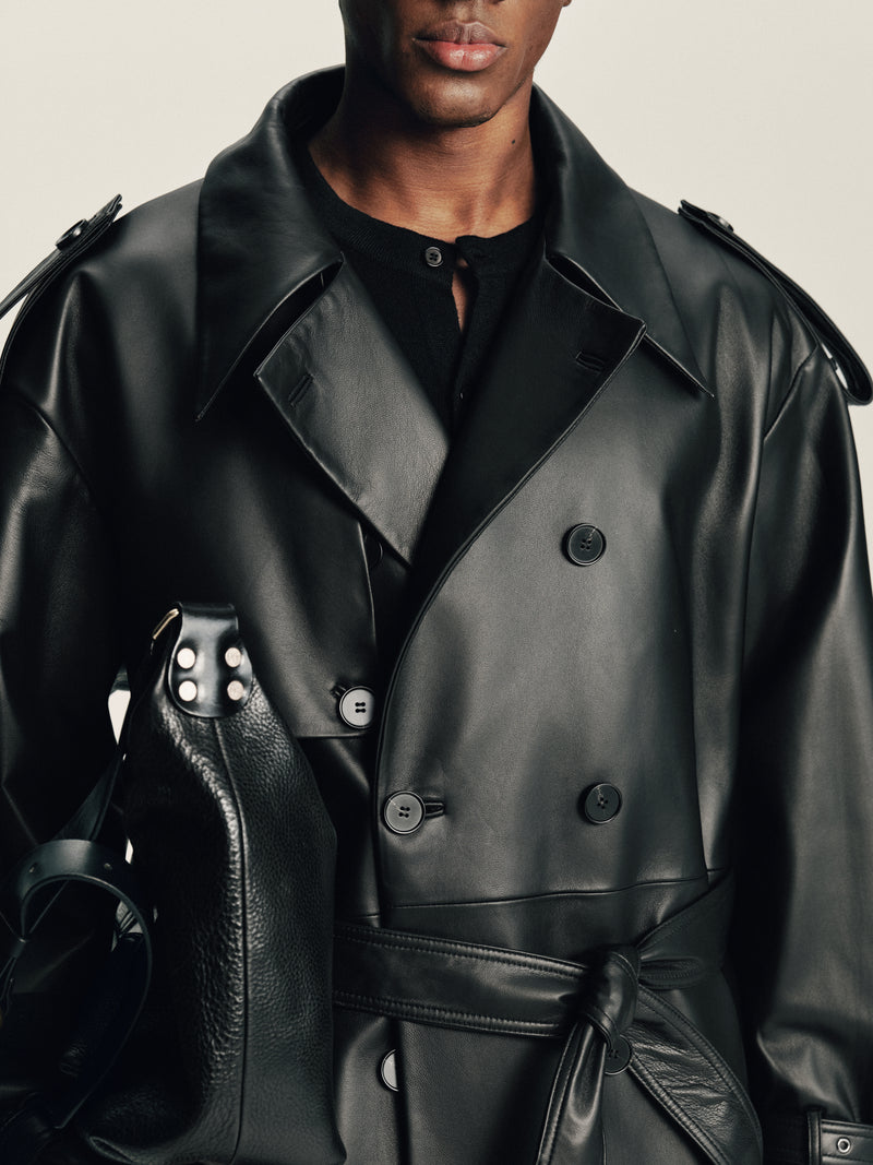 Lambskin Panel Coat