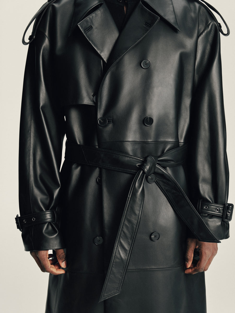 Lambskin Panel Coat detail